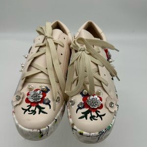 NIB She Said Bloom Embellished sneakers
